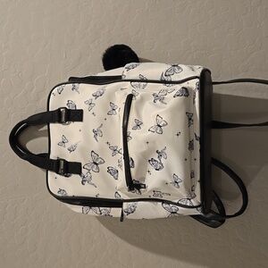 Butterfly/ Fairy Print Backpack with Black Accents